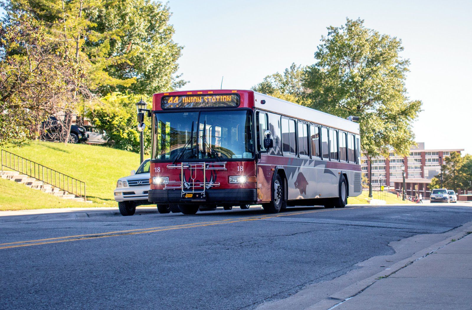 Transit Bus Driver Runs Student Off Road